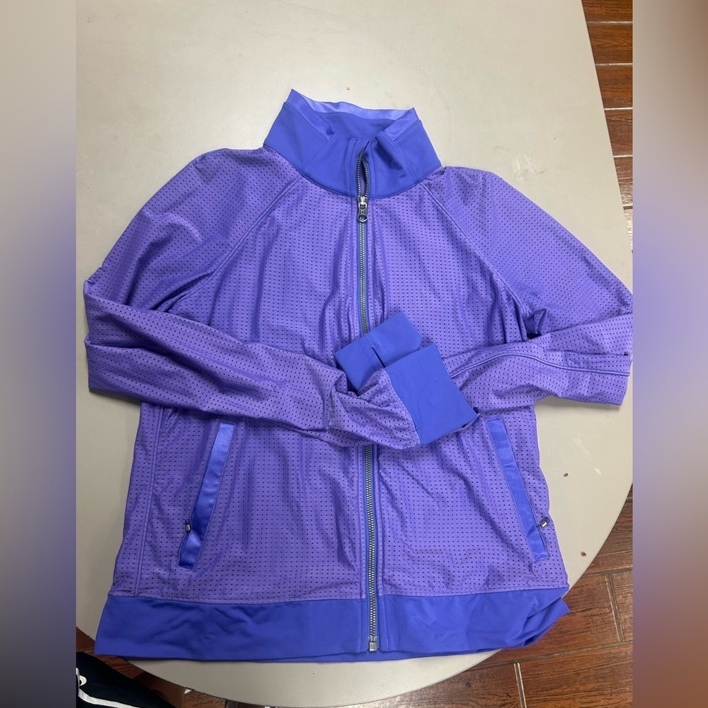 Lululemon Tennis Zip-up Jacket Size 8 Iris Purple